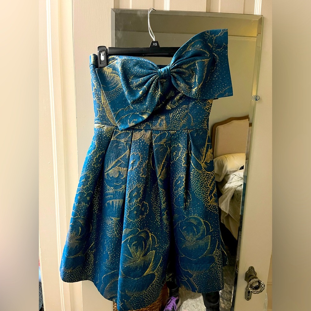 Rebecca Taylor Strapless Bow Dress